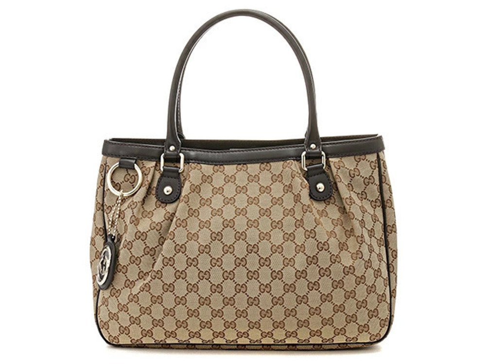 Gucci Sukey Bag Tote Canvas GG Black